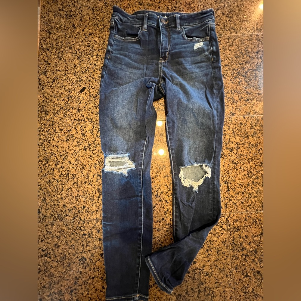 American Eagle size 10 ripped jeans